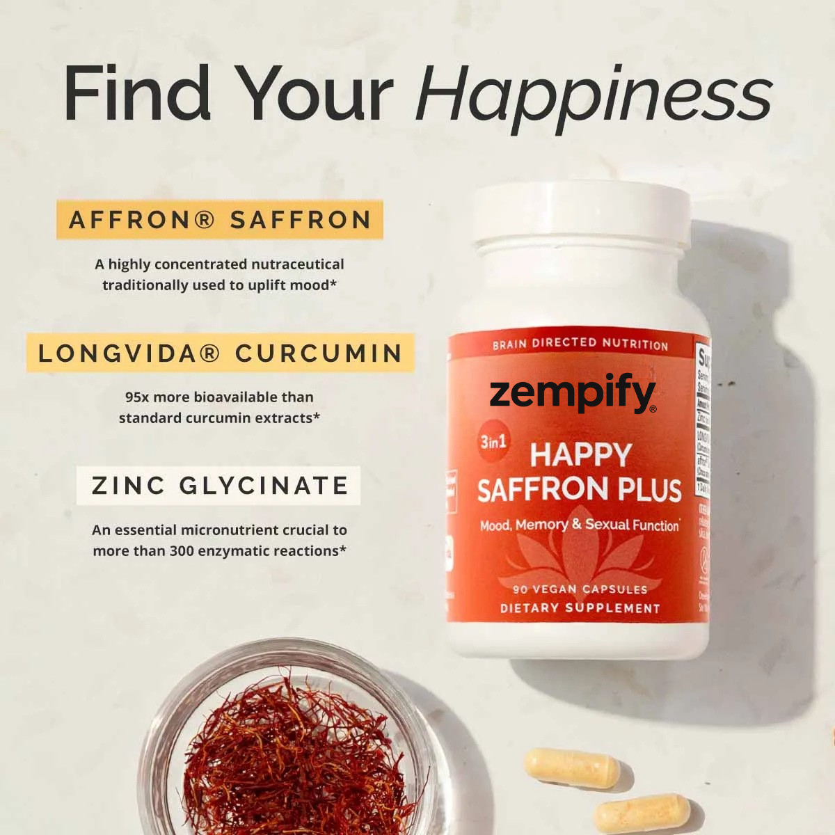 Zempify Happy Saffron+