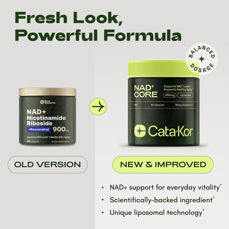 NAD+ Supplement for Skin Aging Support, Energy, and Focus